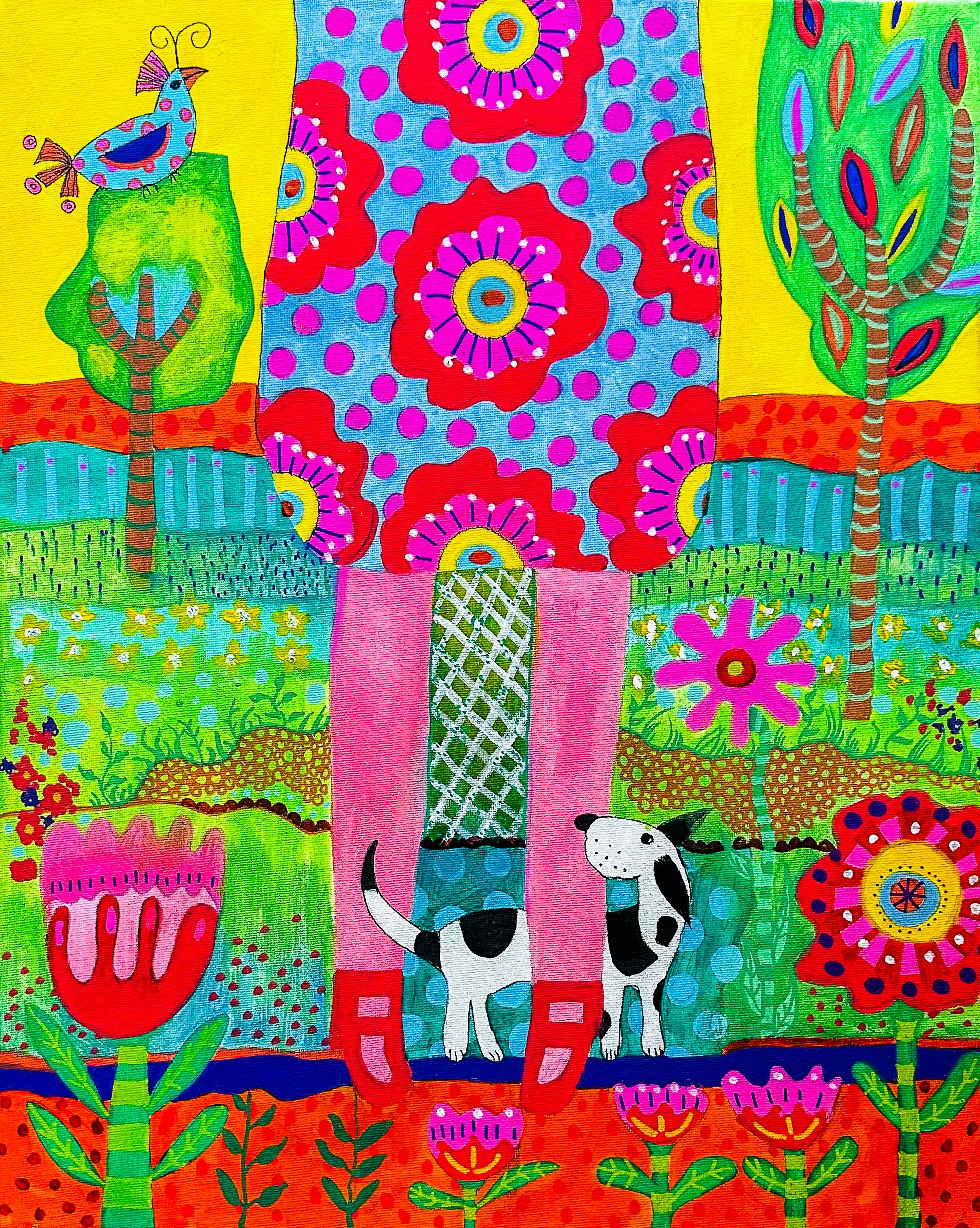 The painting is finished and on the wall, I begun new designs and its given me a great sense of enjoyment.